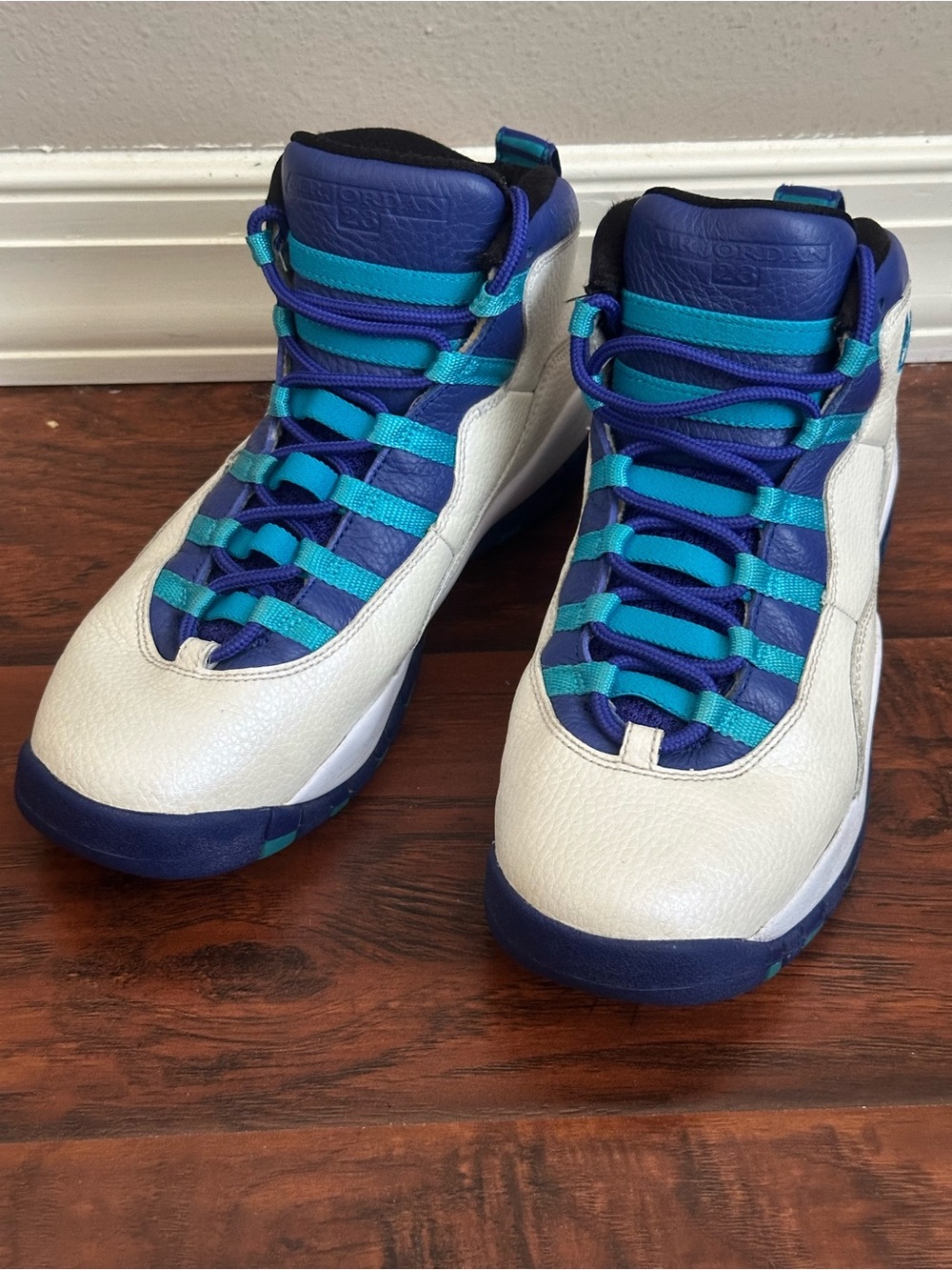 AUTHENTIC  AIR JORDAN 10 RETRO CHARLOTTE SIZE 7 Y (NO BOX)